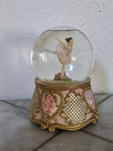 The San Francisco Music Box Michael Adams Moonlight Sonata Rosa Ballerina Globo - Foto 1 di 9