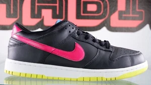 Nike Dunk Low schwarz Fireberry unveröffentlicht Promo PROBEN Größe 9 Herren 2012 weiß - Bild 1 von 10