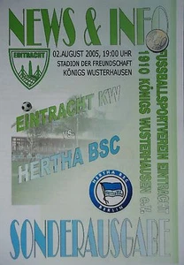 Programm 2.8.2005 Königs Wusterhausen - Hertha BSC Berlin - Picture 1 of 1