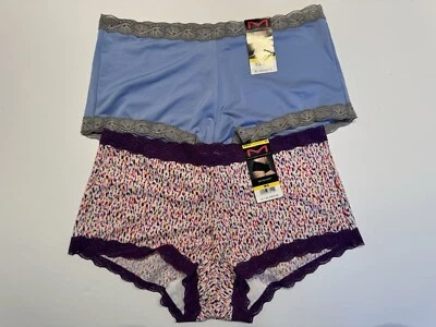 Nuevo con etiquetas Maidenform One Fabulous Fit Bragas Cortas para Niño 40760 Talla M 6 2 Pares Lote Mixto Foto 1 de 4