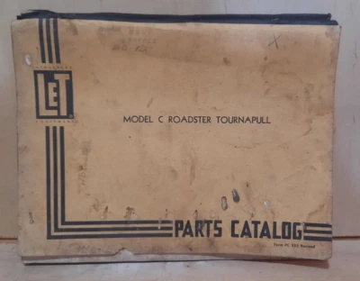 EQUIPO LETOURNEAU. #FORMA PC 332 MODELO C ROADSTER TORNAPULL CATÁLOGO DE PIEZAS Foto 1 de 4