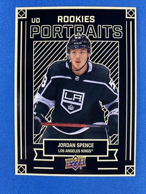 Jordan Spence 2022-23 Upper Deck #P-48 UD Portraits RC Los Angeles Kings - Image 1 of 2