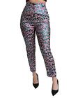 Dolce & Gabbana Patterned Cropped High Waist Pants  - Multicolor