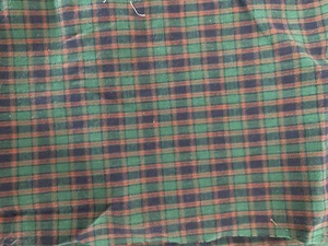 Fabric Waverly Woven Plaid 50” X 36” Green Red - Picture 1 of 1