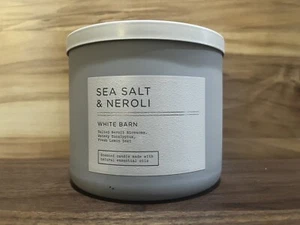 Bath & Body Works / White Barn Sea Salt & Neroli 3-wick Scented Candle 14.5oz - Picture 1 of 1