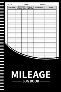 Auto Mileage Log Book Track Odometer for Business & Personal Taxes 105 Pages 6x9 - Picture 1 of 11