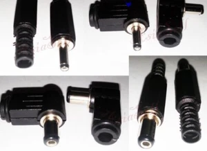 2/10pcs 3.5x1.3mm 5.5x2.1mm/2.5mm Male Plug DC Power Adaptor Jack Connector - Picture 1 of 21