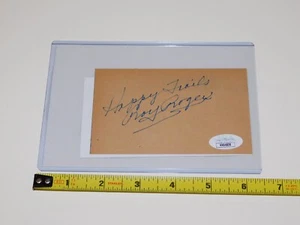 Cowboy Roy Rogers Signed Autograph 3x5 Index Card - JSA COA - NICE SIGNATURE! - Picture 1 of 7