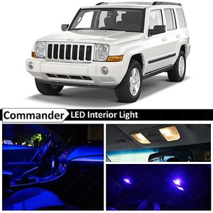 Kit de equipamiento interior de 12 luces LED azules para Jeep Commander 2006-2010 - Imagen 1 de 6