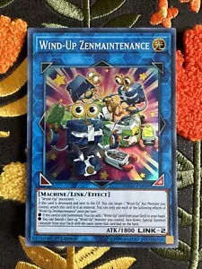 Wind-Up Zenmaintenance FLOD-EN049 Yugioh! Yu Gi Oh! Foil Holo Super Rare - LP - Picture 1 of 2
