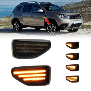 2PCS Sequentia LED Side Marker Light Lamp For Dacia Logan Duster Renault Sandero - Imagen 1 de 13