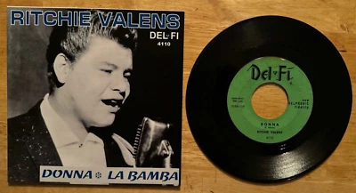45 SP RITCHIE VALENS LA BAMBA DELFI 4110 GREENLABEL BLACK LETTER #3 - Image 1 of 2