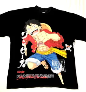 Civil Regime X One Piece LUFFY Classic Oversized Vintage Black Tee Shirt Large - Picture 1 of 7