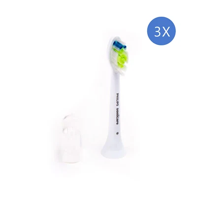 3 cabezales de cepillo estándar originales Philips Sonicare DiamondClean | blancos | sin caja Foto 1 de 2