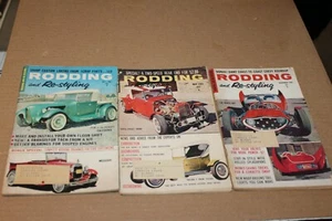 THREE VINTAGE RODDING and RESTYLING 1962 SMALL POCKET CARS MAGAZINES - Picture 1 of 8