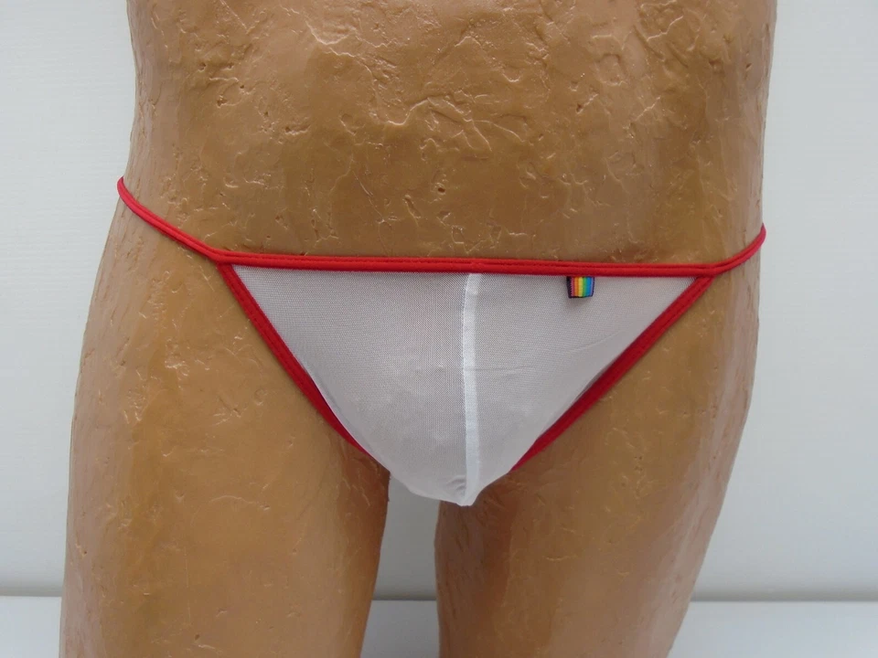 Hombre Pride EE. UU. Gossammer G-String PRU-075 Colores Surtidos Tallas 3054IM Foto 1 de 1