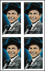 US, #4265 Frank Sinatra Block of 4 42c, 2008 MNH - Picture 1 of 1
