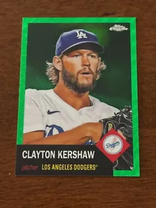 2022 Topps Chrome Platinum Anniversary - #367 Clayton Kershaw GREEN WAVE /99 - Picture 1 of 2