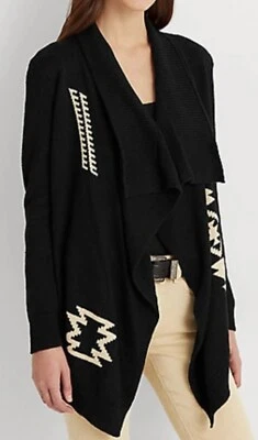Cárdigan Ralph Lauren Estampado Algodón-Lino Talla Grande, 2X Nuevo con Etiquetas $235 Foto 1 de 4