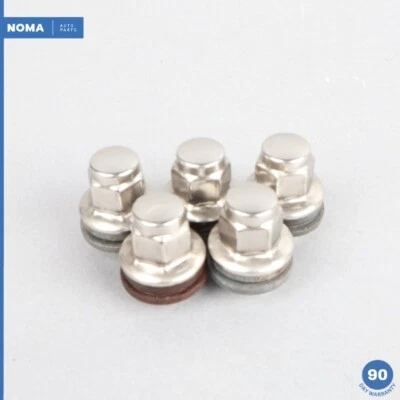 04-09 Juego de 5 pernos de tuercas de rueda Jaguar XJ8 XJR VDP X350 1X431012AA OEM Foto 1 de 4