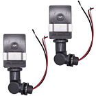 2x HQRP Thermique Type Photocell Tige Pivotant Support Lampe Capteurs Extérieur