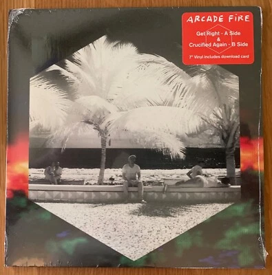 Arcade Fire - Get Right / Crucified Again 7" 45 [Vinyl SEALED] + Download - Image 1 of 2