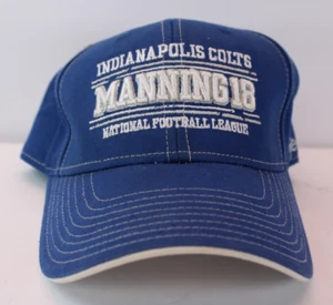 NWOT Official NFL Indianapolis Colts MANNING 18 Reebok Baseball Hat Collectible! - Picture 1 of 7