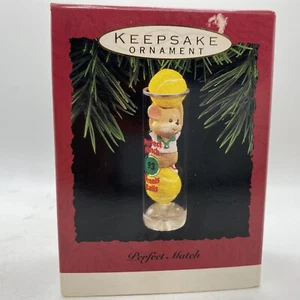 NUEVO Adorno Artesanal Vintage Hallmark Keepsake ""Perfect Match"" 1993 Nuevo en Caja - Imagen 1 de 3