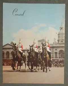 Menú de carpeta Cunard Steamship 1958 - RMS Queen Elizabeth - Imagen 1 de 2