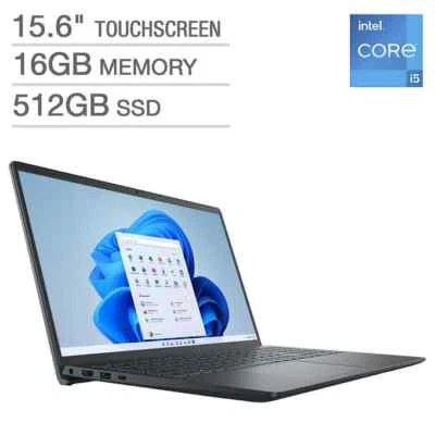 Dell 3530 Inspiron Touchscreen 15.6" i5-1335U 512GB SSD 16GB Win11 i3530-5067BLK - Image 1 of 4