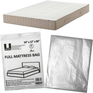 Moving Supplies (Confezione da 1) Sacchetto Materasso Full Size 54" X 12" X 90" Coprimaterasso - Foto 1 di 12