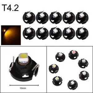 10pcs T42 1210 Instrument LED Yellow Light Bulbs Neo Wedge Panel Gauges Lamp BI - Bild 1 von 8