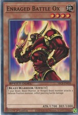 Yugioh Enraged Battle Ox SBCB-EN050 Speed Duel Common Mint Condition x3