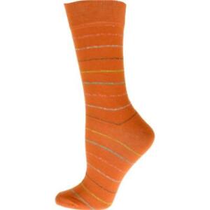 Women's Crew Cotton Blend Socks,  Vibrant Colorful Striped Soft Touch Socks