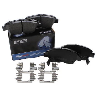 Juego de clips de almohadillas cerámicas delanteras Akebono ProACT para Acura RSX Honda Civic del Sol Fit Foto 1 de 4