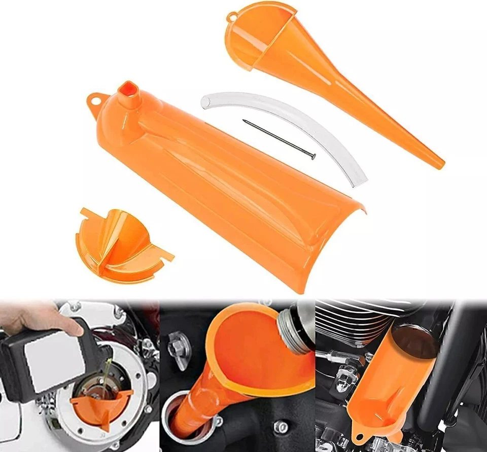 Drip-Free Oil Filter+Crankcase Primary Case Funnel Filter Kit for Harley XL Dyna - Image 1 of 4