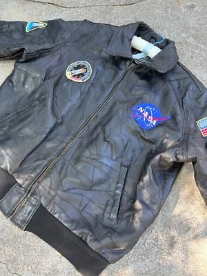 De colección Patchwork Cuero NASA Estación Espacial Alpha Industries Hombre’s XXL Foto 1 de 4