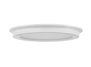 Commercial Electric Ceiling Light 7 in. White Selectable LED Flush Mount 2-Pack - Picture 1 of 5