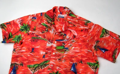 Vtg 1960s 70s Royal Islander Hawaiian Shirt Sz M Aloha Polyester Sz Large - Image 1 of 4