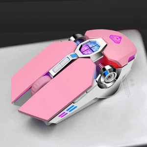 Mouse Multi-Colour Wireless For Laptop Rechargeable Gaming Silent Backlit - Picture 1 of 16