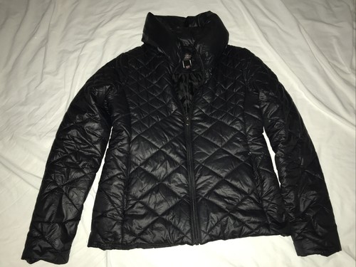 UNDERCOVER Cappotto invernale Victoria's Secret nero puffer giacca zip cappuccio collo alto taglia XS