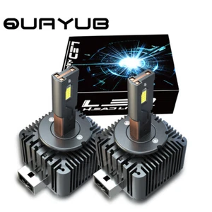 D1S D1R LED Headlight Kit Bulbs 70W 12000LM 6000K White Replace Conversion Lamp - Picture 1 of 8