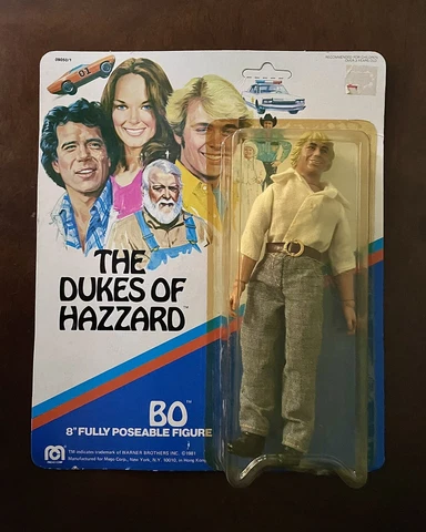 Mego 8” Dukes Of Hazard Bo Posable Action Figure Doll 1980 in original packaging Cover