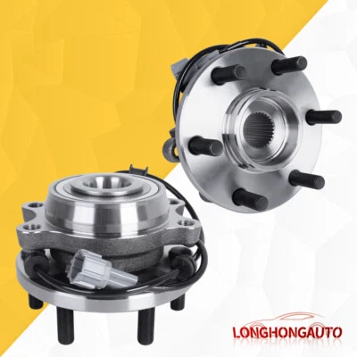 Par de cojinetes de cubo de rueda delantera para Nissan Xterra Frontier Pathfinder 2006-2012 4x4 Foto 1 de 4