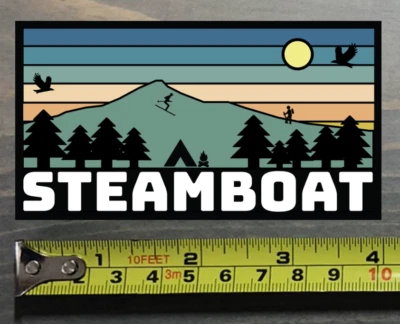 Steamboat Sticker Decal Colorado Ski Mountain Springs Winter Park Copper Vail