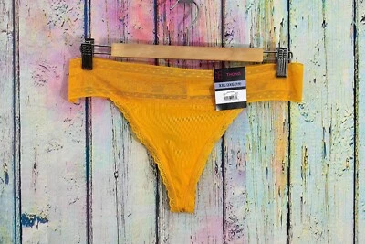 Женские без границ микро стринги XXL (19), XXXL (21) желтые трусики нижнее белье - Изображение 1 из 4