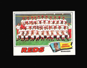 1977 Topps #287 CINCINNATI REDS TEAM CARD Checklist Unmarked NRMT