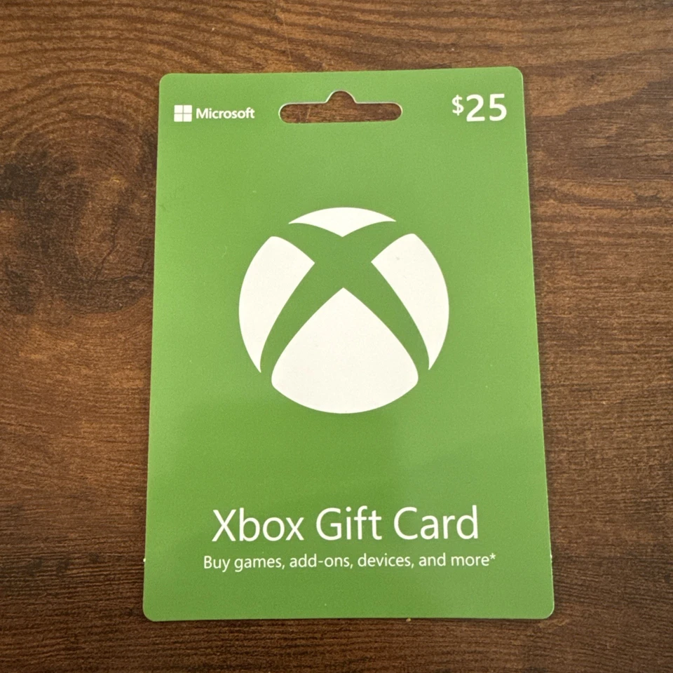 Tarjeta de regalo XBOX $25 - Tarjeta física Foto 1 de 1