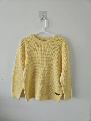 Suéter Pullover H&M Chicos Amarillo Gofre Talla 5T 6 Primavera Verano Informal  Foto 1 de 4