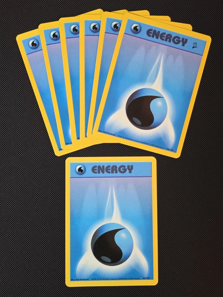 Water Energy #130 Base Set 2 (6 total) & 1 #102 Base Set Pokemon Cards - Image 1 of 1